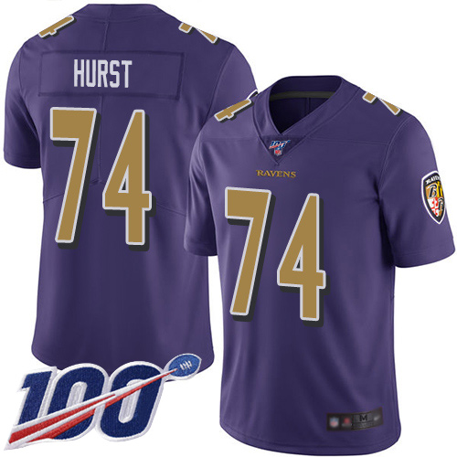 Baltimore Ravens Limited Purple Men James Hurst Jersey NFL Football #74 100th Season Rush Vapor Untouchable->baltimore ravens->NFL Jersey